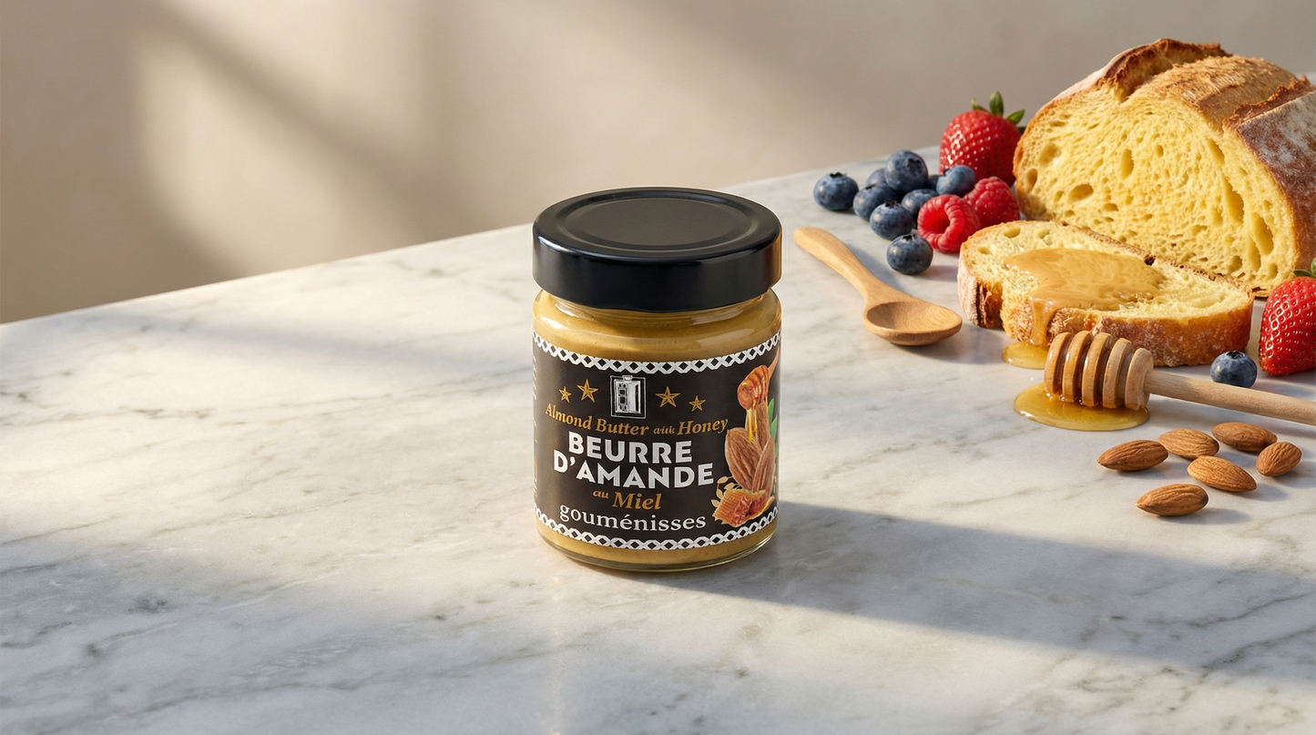 Crème d'Amandes Grecques au Miel - 180g