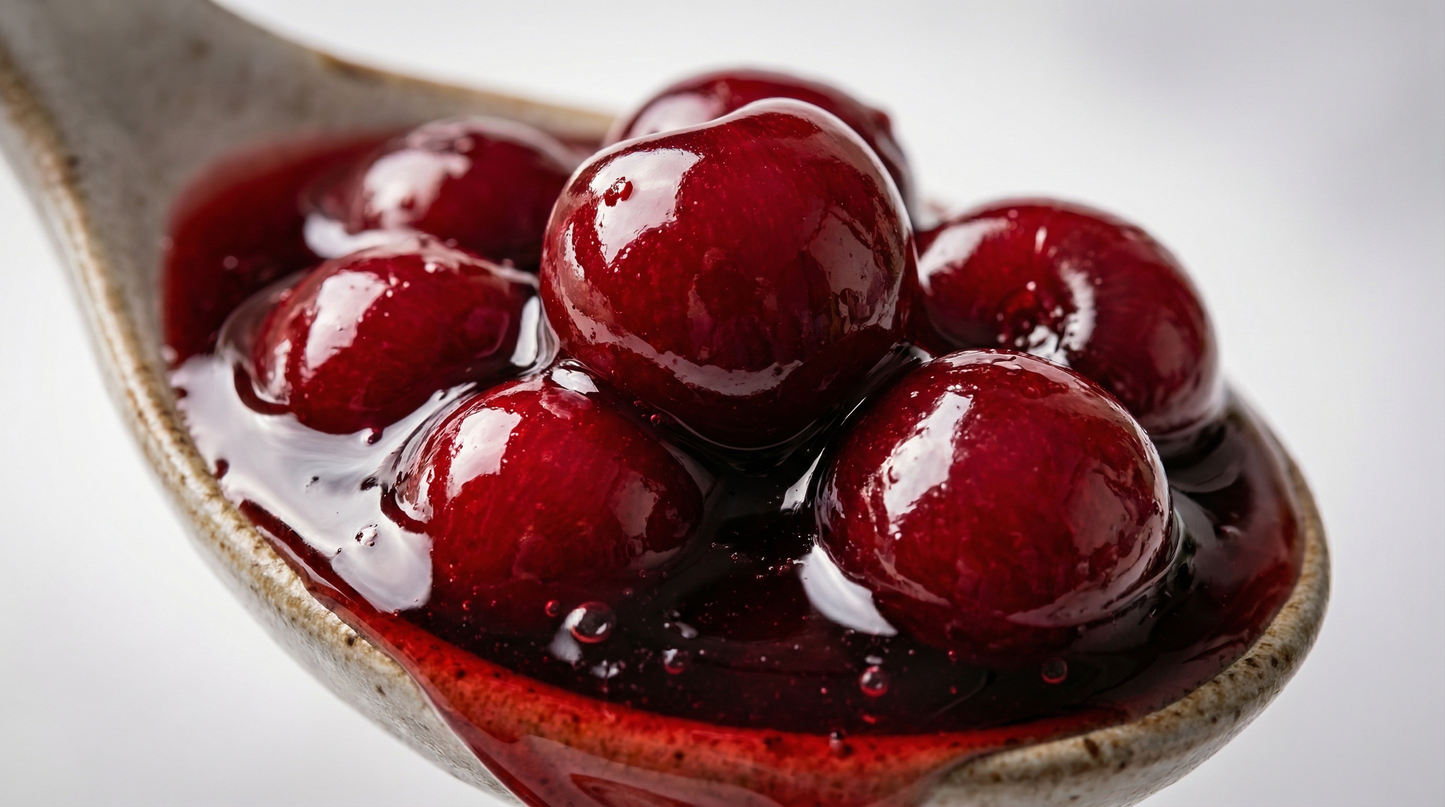 Cerises Griottes Confites (Sirop Léger) - 450g