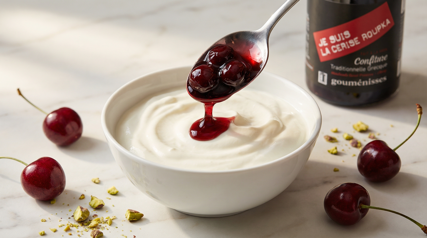 Cerises Griottes Confites (Sirop Léger) - 450g