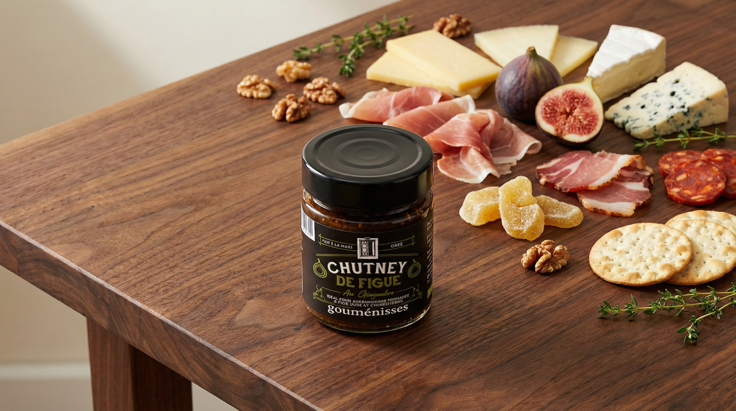 Chutney de Figues & Gingembre Frais - 220g