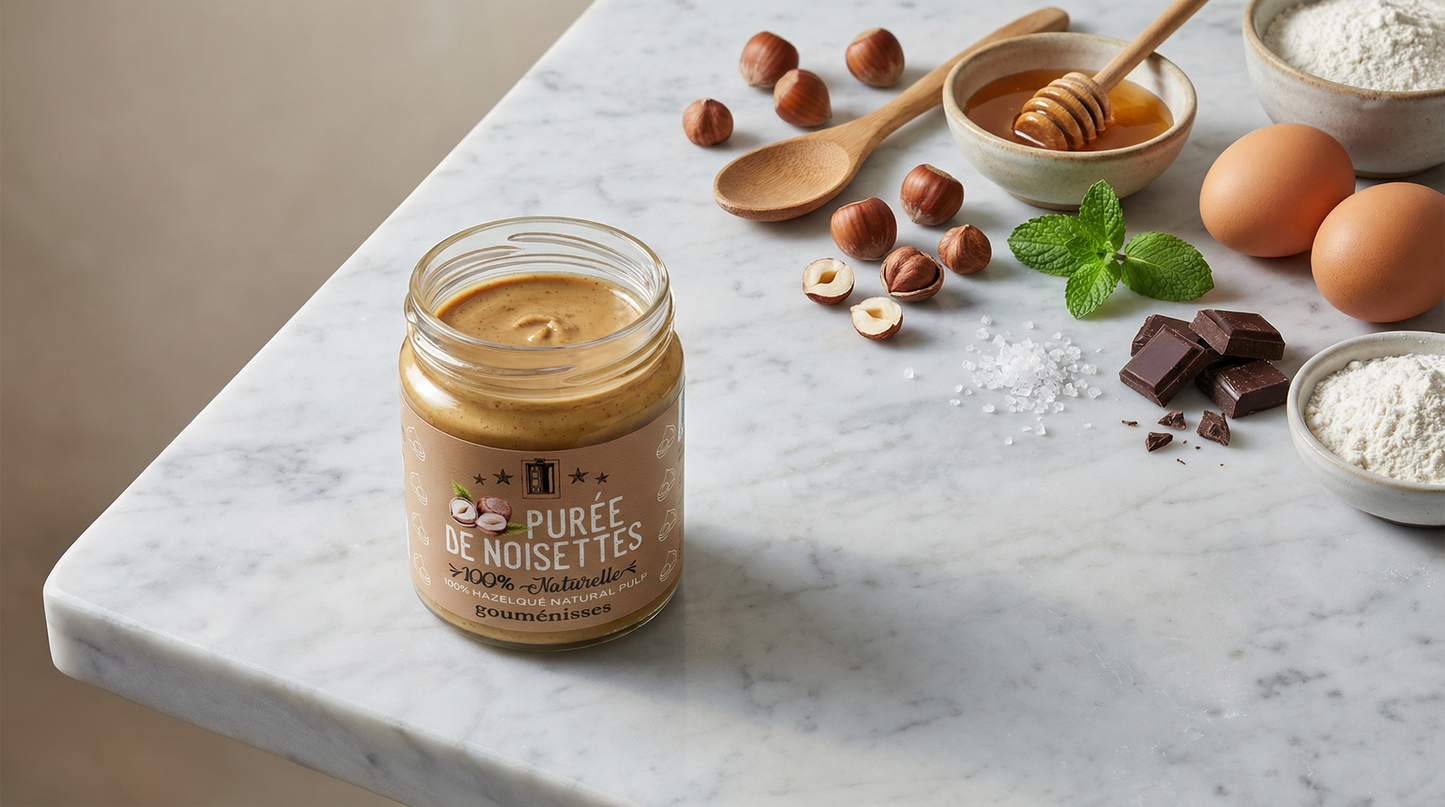 Pâte de Noisettes Grecques Torréfiées (Premium) - 180g