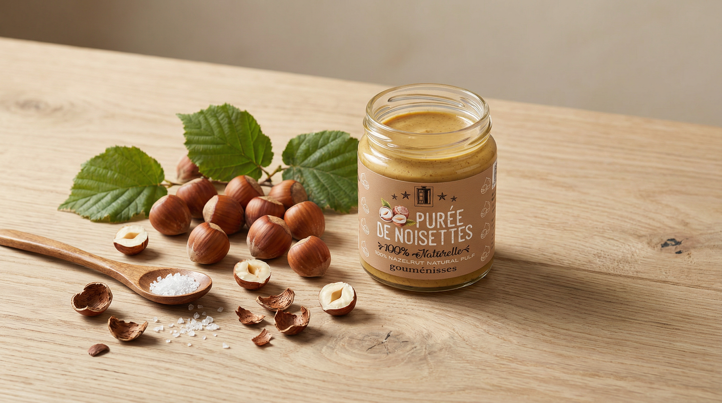 Pâte de Noisettes Grecques Torréfiées (Premium) - 180g