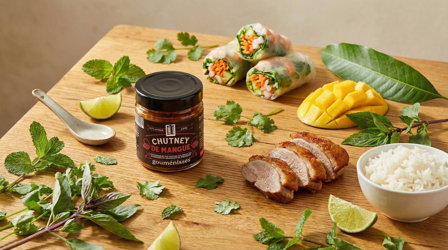 Chutney de Mangue (Recette Exotique) - 220g