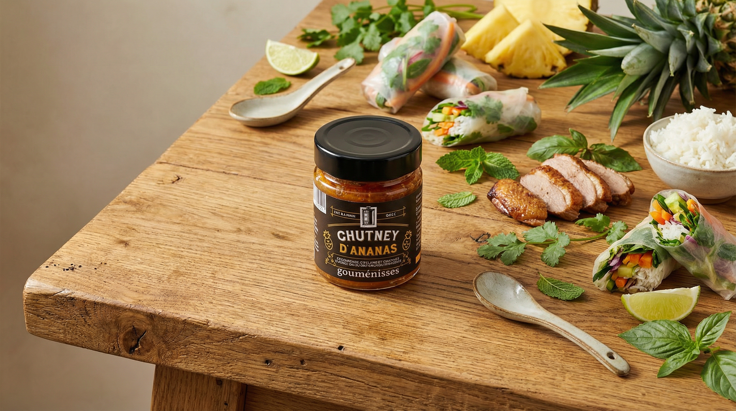 Chutney d'Ananas Rôti aux Épices - 220g