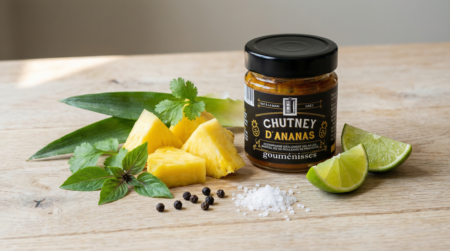 Chutney d'Ananas Rôti aux Épices - 220g